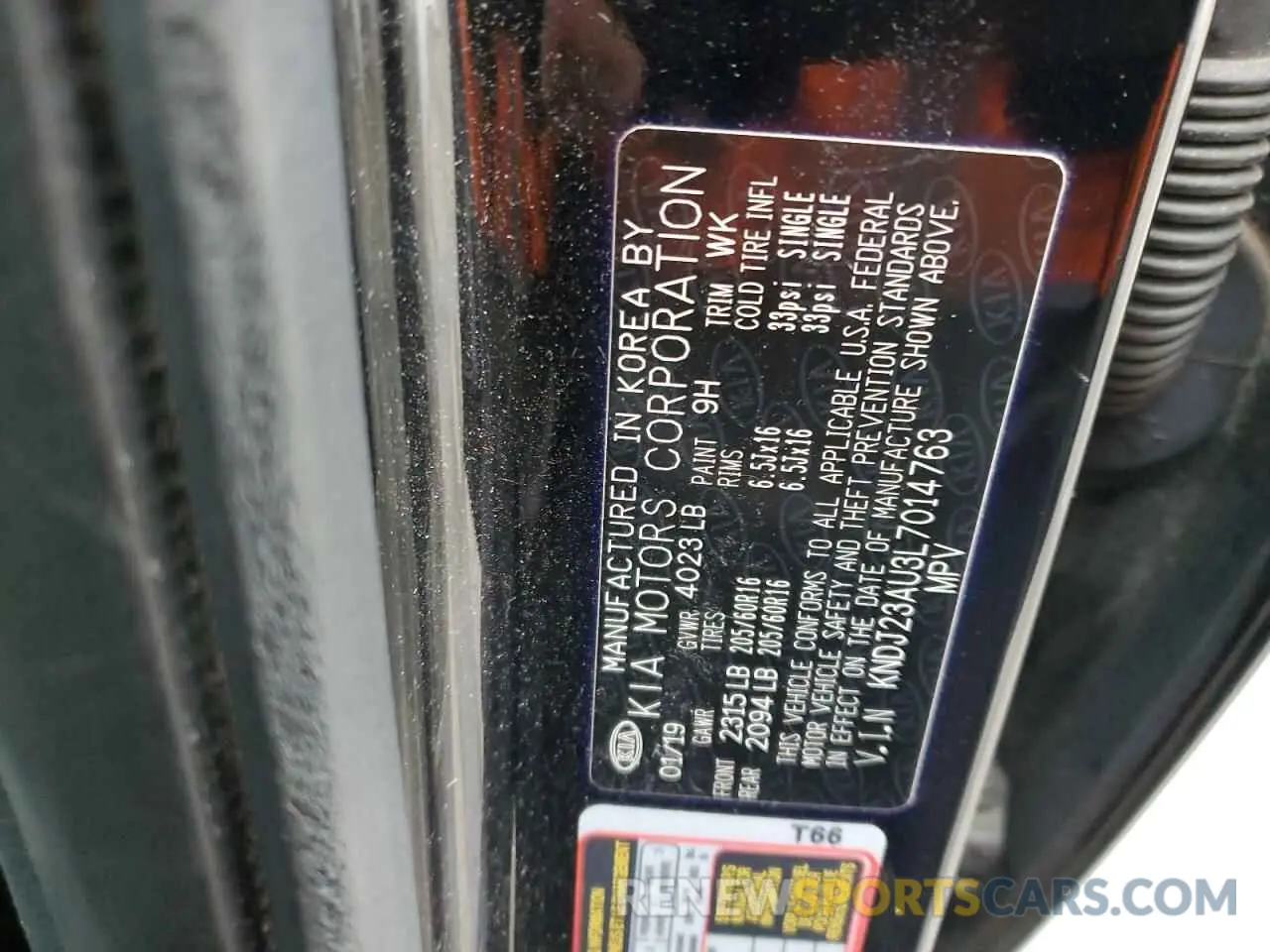 13 Photograph of a damaged car KNDJ23AU3L7014763 KIA SOUL 2020