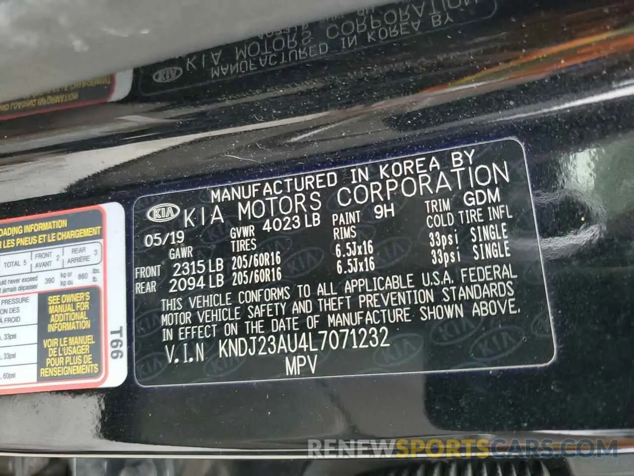 12 Фотография поврежденного автомобиля KNDJ23AU4L7071232 KIA SOUL 2020