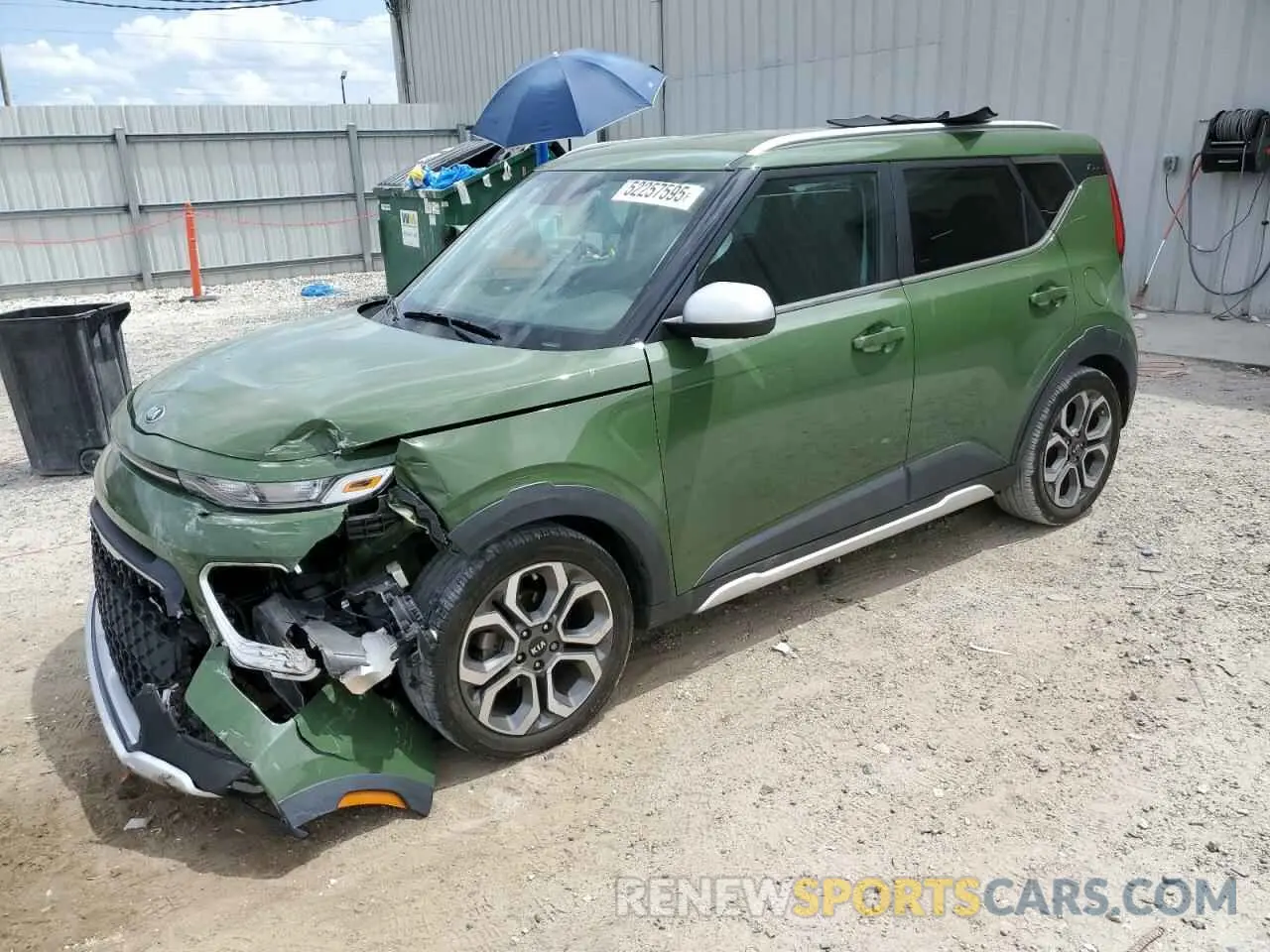1 Photograph of a damaged car KNDJ23AU5L7102486 KIA SOUL 2020