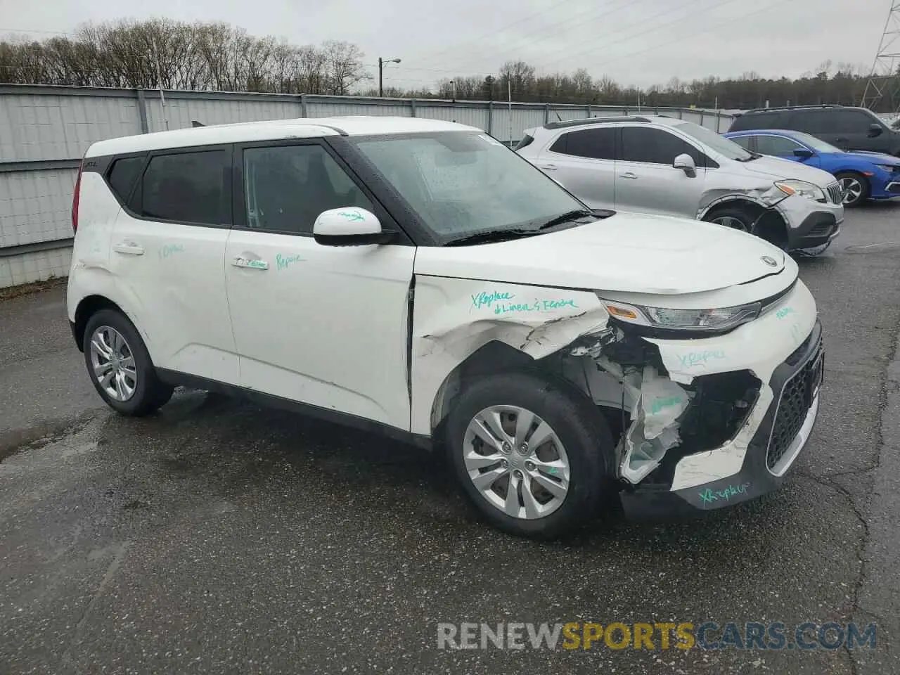4 Photograph of a damaged car KNDJ23AU5L7705356 KIA SOUL 2020