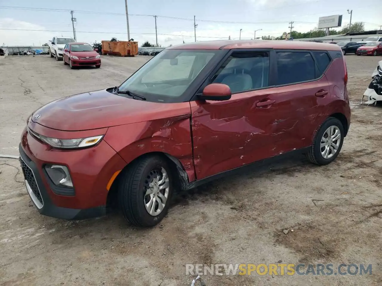 1 Photograph of a damaged car KNDJ23AU6L7068140 KIA SOUL 2020