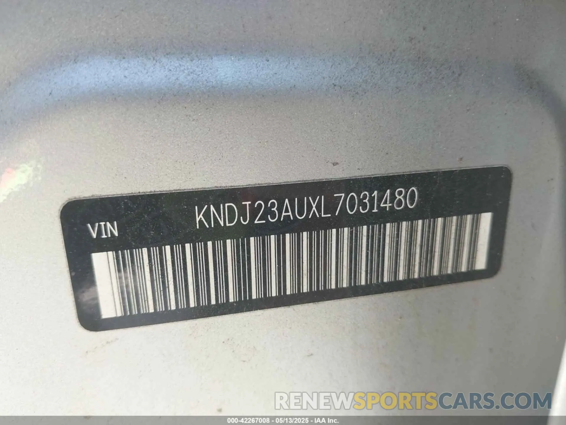 9 Photograph of a damaged car KNDJ23AUXL7031480 KIA SOUL 2020