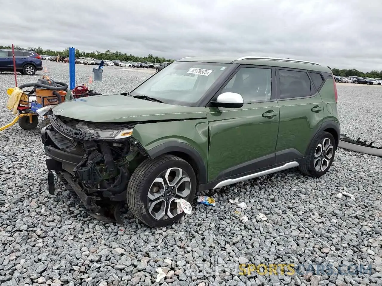 1 Photograph of a damaged car KNDJ23AUXL7106808 KIA SOUL 2020