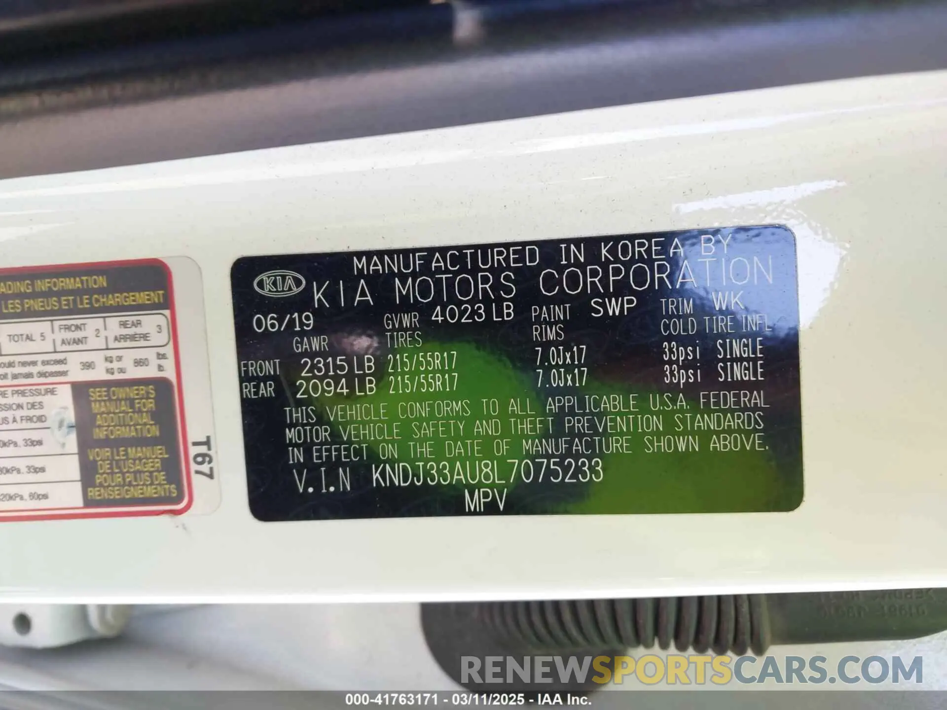 9 Фотография поврежденного автомобиля KNDJ33AU8L7075233 KIA SOUL 2020
