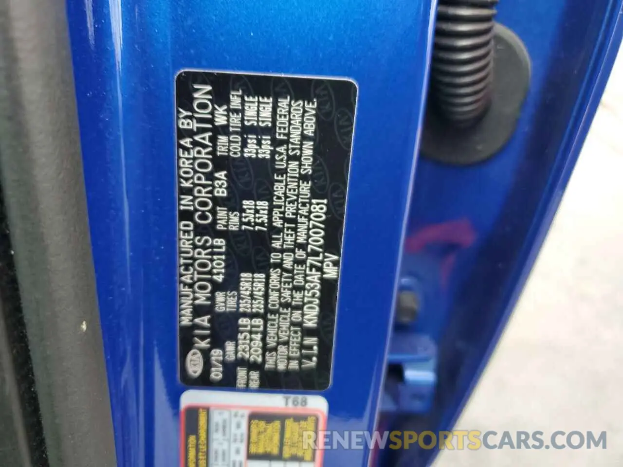 13 Фотография поврежденного автомобиля KNDJ53AF7L7007081 KIA SOUL 2020
