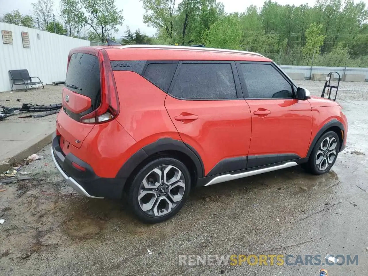 3 Photograph of a damaged car KNDJ23AU2M7142171 KIA SOUL 2021