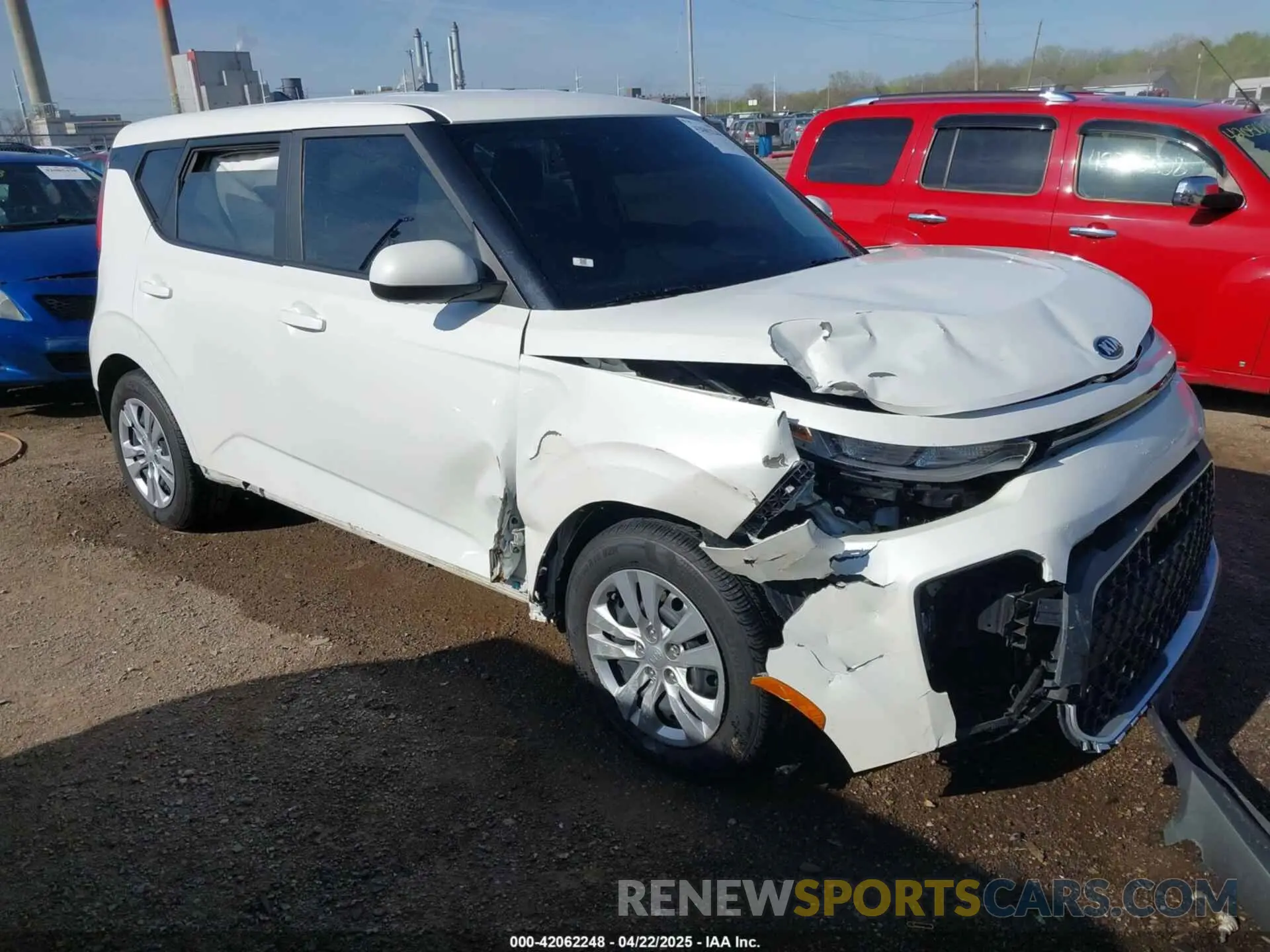 1 Photograph of a damaged car KNDJ23AU2M7767105 KIA SOUL 2021