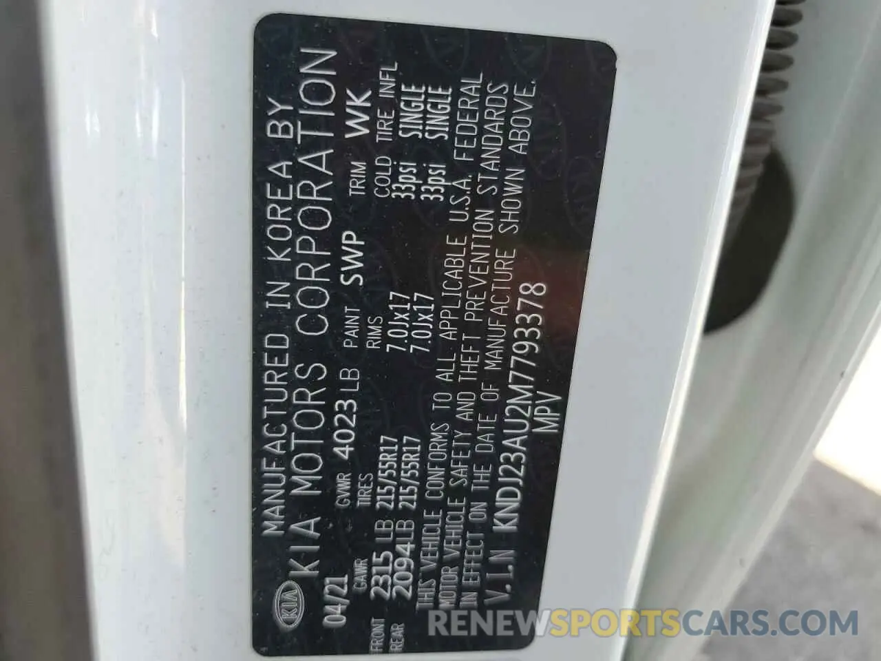 12 Photograph of a damaged car KNDJ23AU2M7793378 KIA SOUL 2021