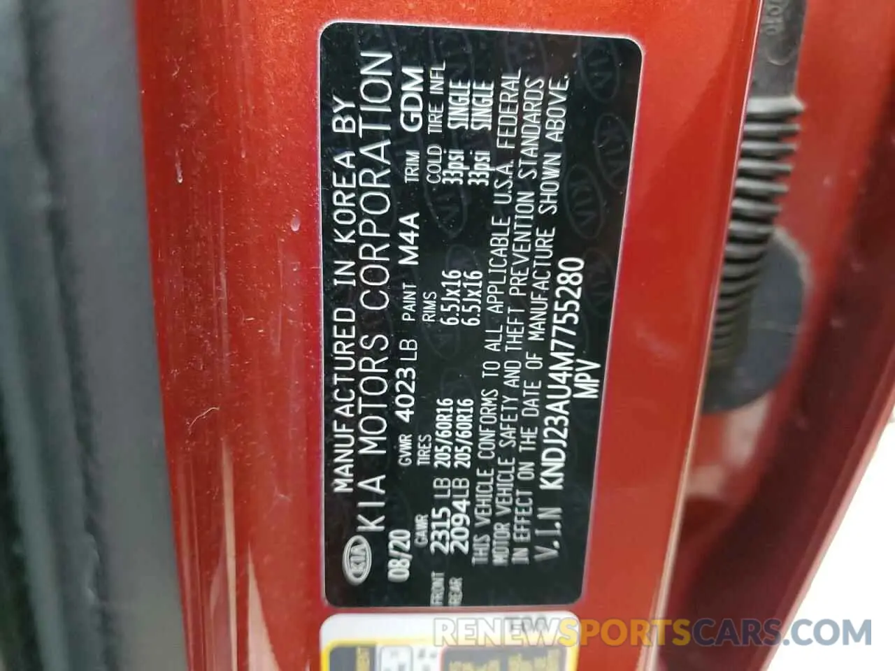 13 Фотография поврежденного автомобиля KNDJ23AU4M7755280 KIA SOUL 2021