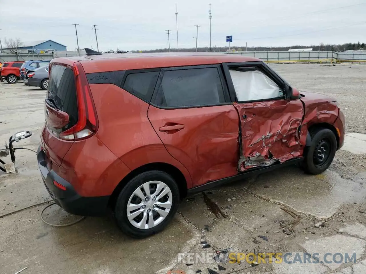 3 Фотография поврежденного автомобиля KNDJ23AU4M7755280 KIA SOUL 2021