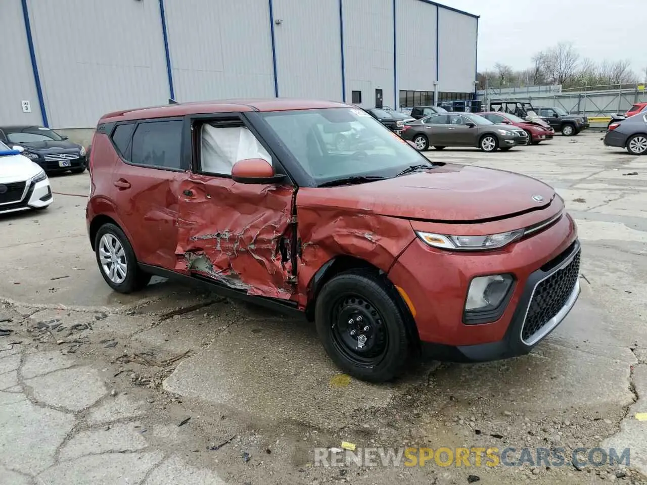 4 Фотография поврежденного автомобиля KNDJ23AU4M7755280 KIA SOUL 2021