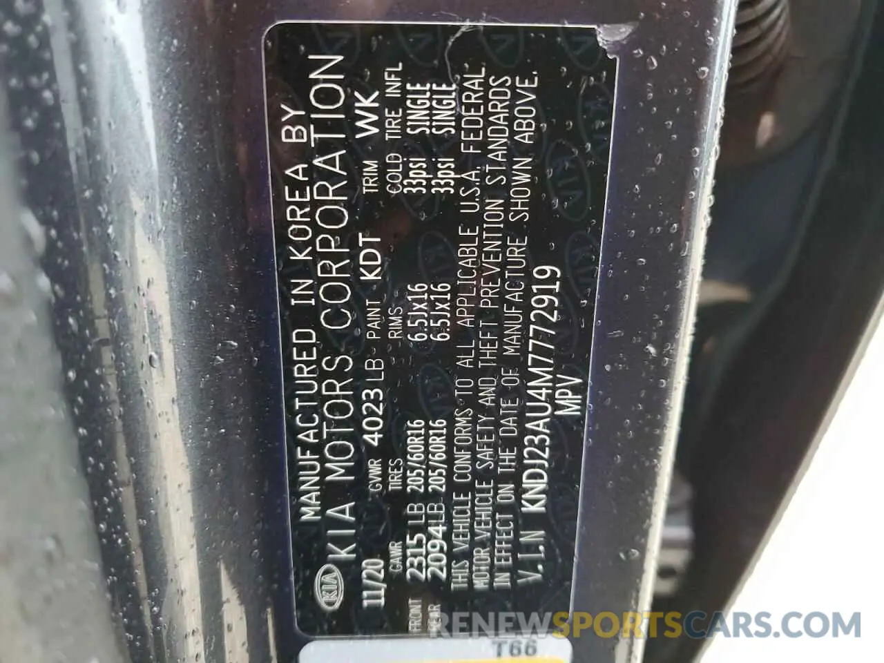 14 Photograph of a damaged car KNDJ23AU4M7772919 KIA SOUL 2021