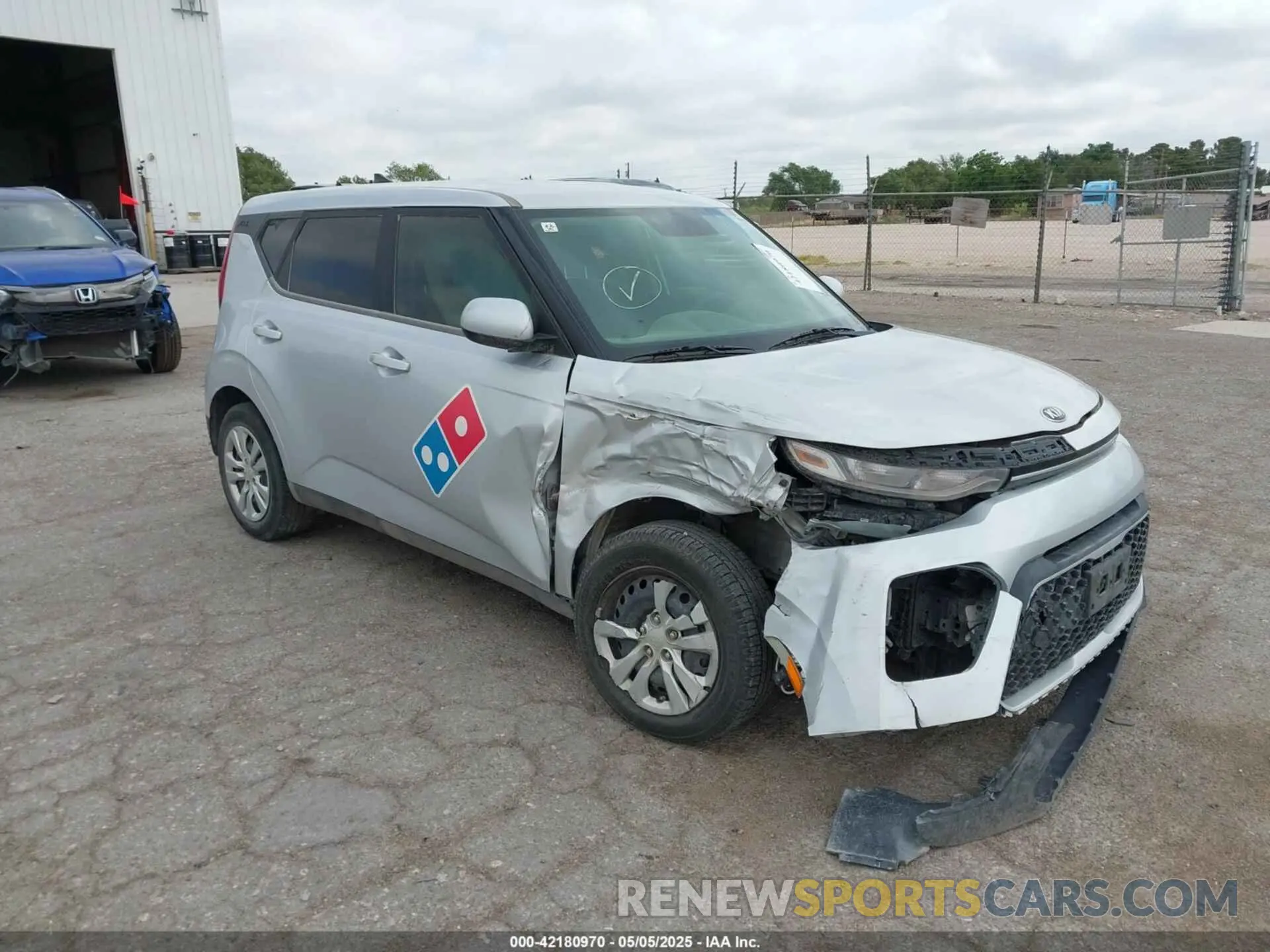 1 Photograph of a damaged car KNDJ23AU4M7793351 KIA SOUL 2021