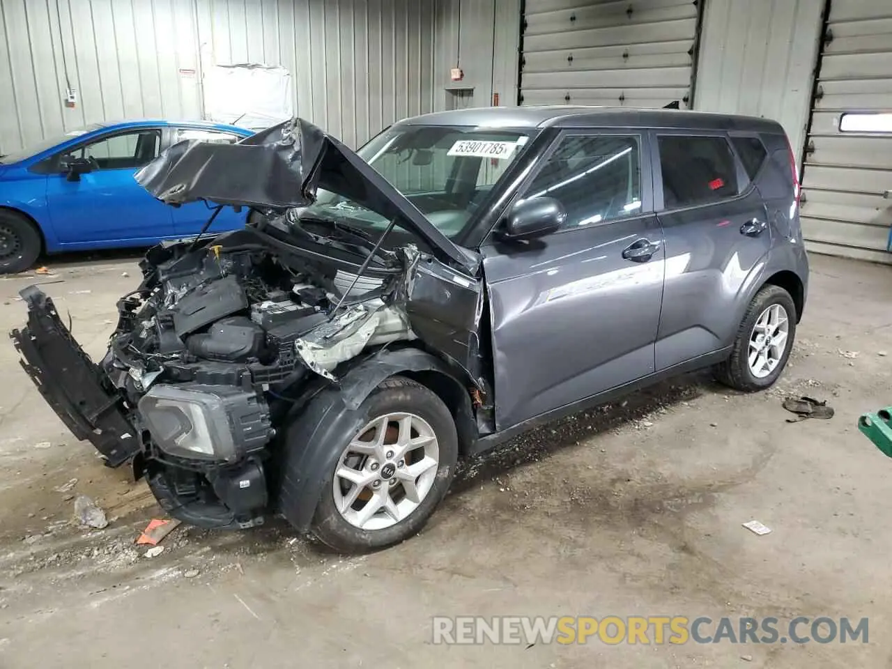 1 Photograph of a damaged car KNDJ23AU7M7736738 KIA SOUL 2021