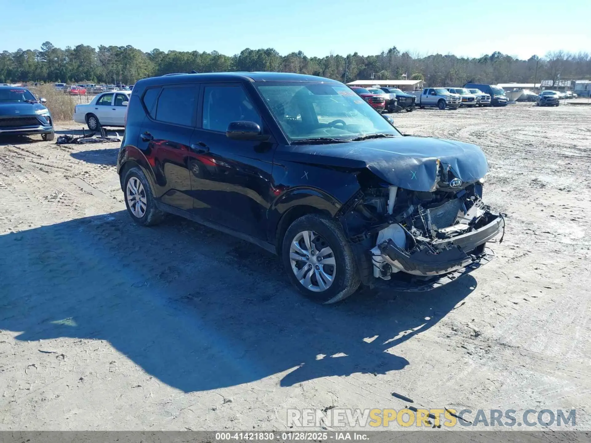 1 Photograph of a damaged car KNDJ23AU8M7148086 KIA SOUL 2021