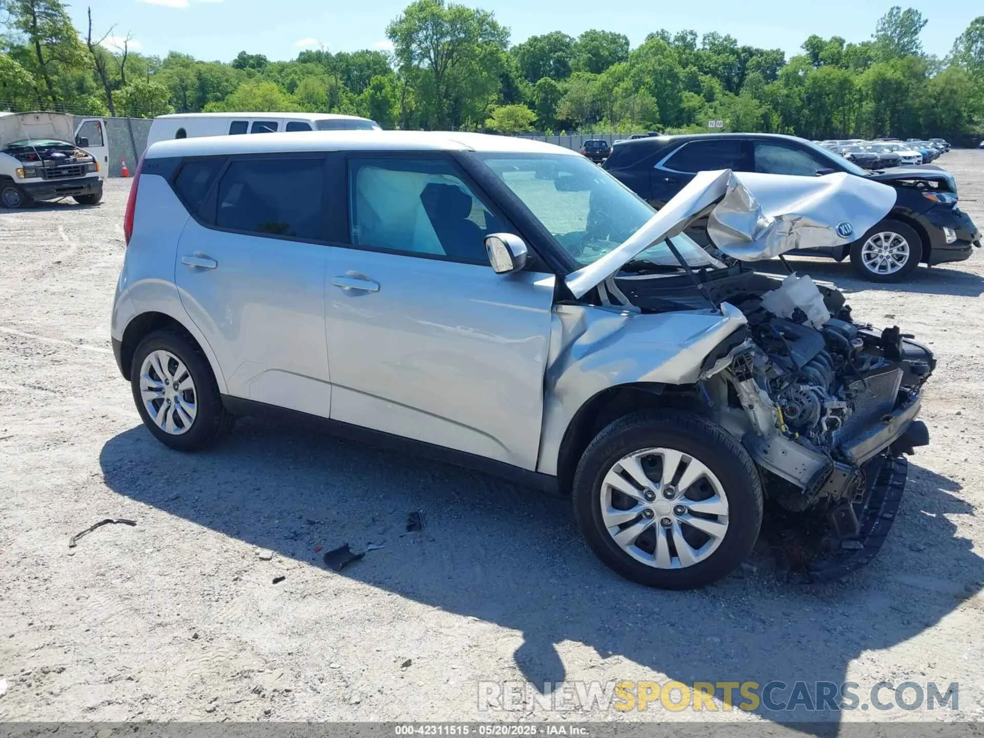 1 Photograph of a damaged car KNDJ23AU8M7768193 KIA SOUL 2021