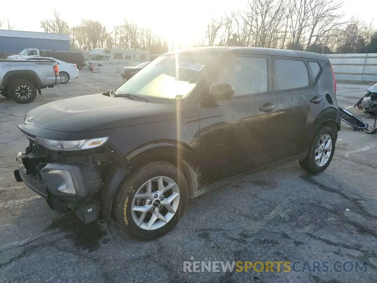 1 Photograph of a damaged car KNDJ23AU9M7129787 KIA SOUL 2021