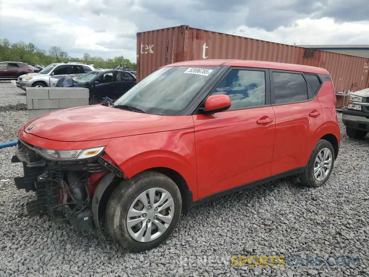 1 Photograph of a damaged car KNDJ23AU9M7768350 KIA SOUL 2021