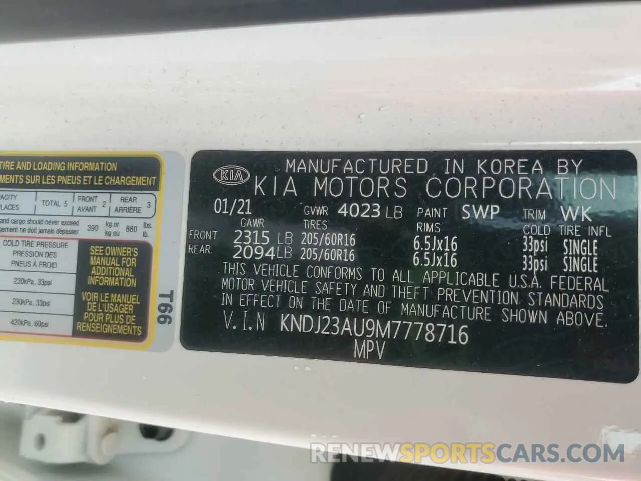 13 Photograph of a damaged car KNDJ23AU9M7778716 KIA SOUL 2021