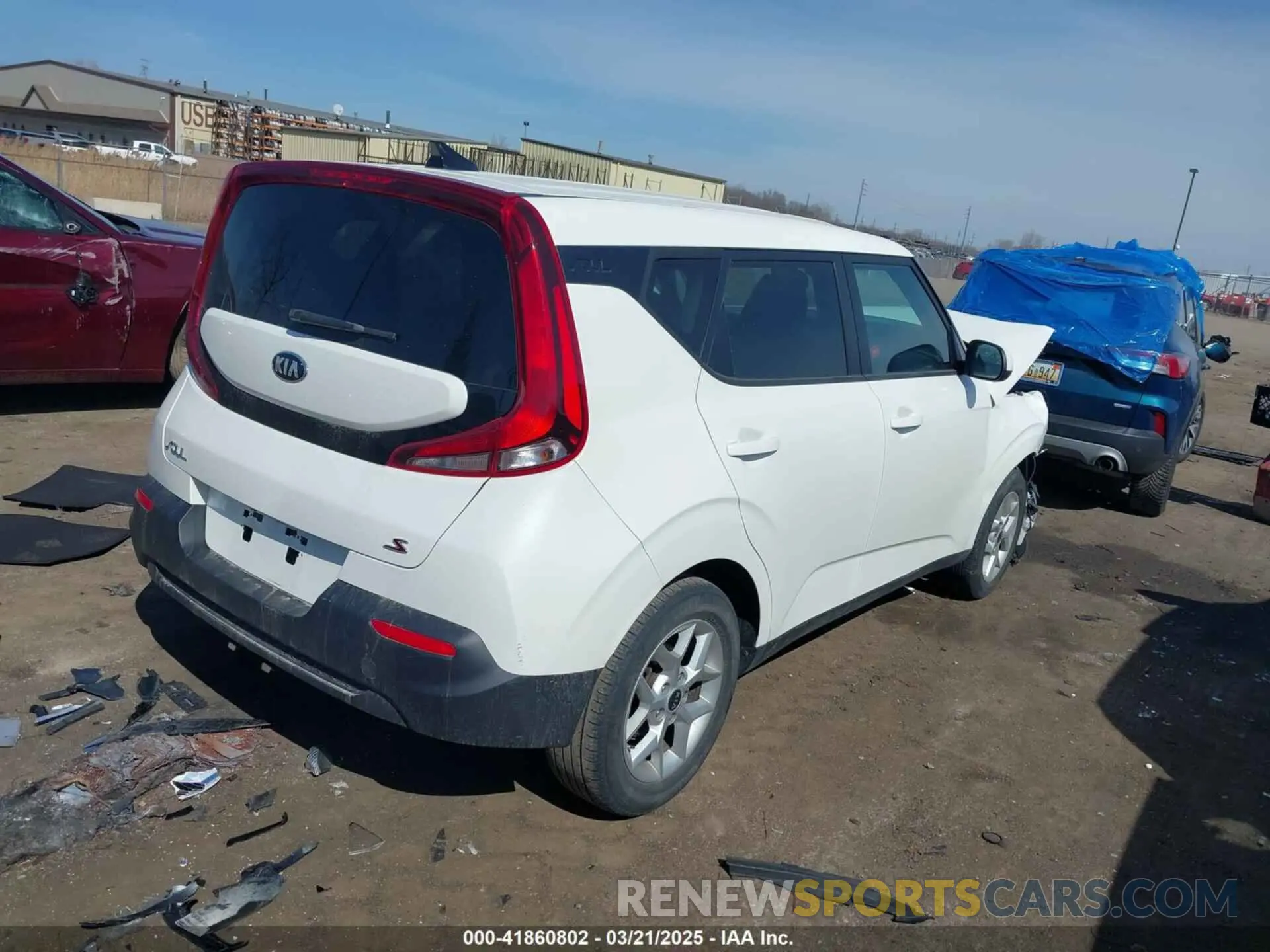 4 Photograph of a damaged car KNDJ23AUXM7124839 KIA SOUL 2021