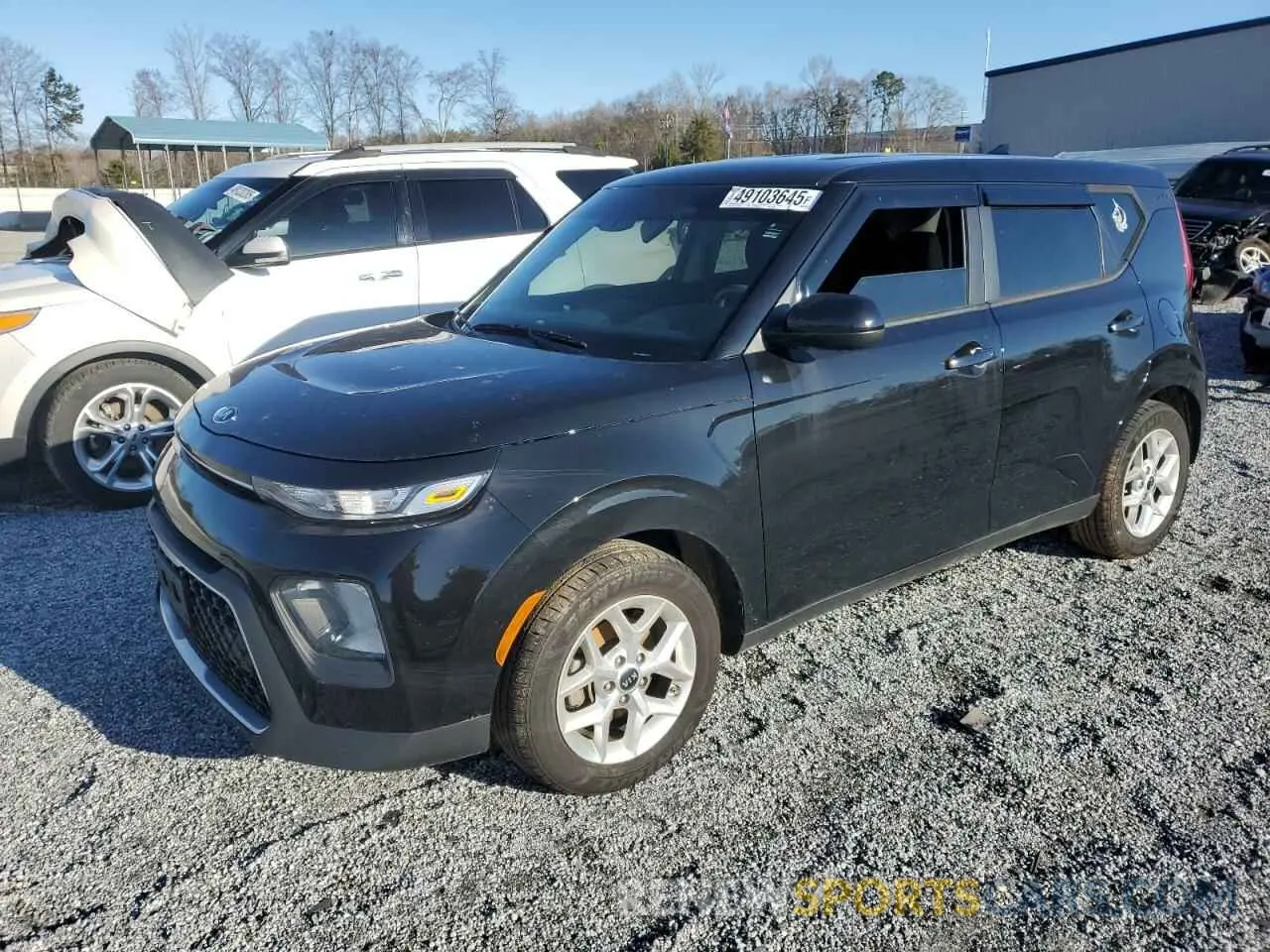 1 Photograph of a damaged car KNDJ23AUXM7772438 KIA SOUL 2021