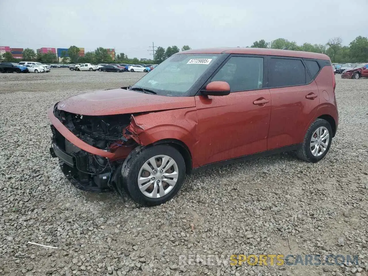 1 Photograph of a damaged car KNDJ23AUXM7782869 KIA SOUL 2021