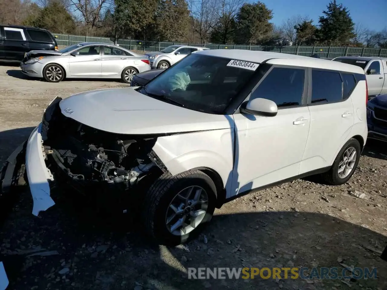 1 Photograph of a damaged car KNDJ23AU3N7151995 KIA SOUL 2022