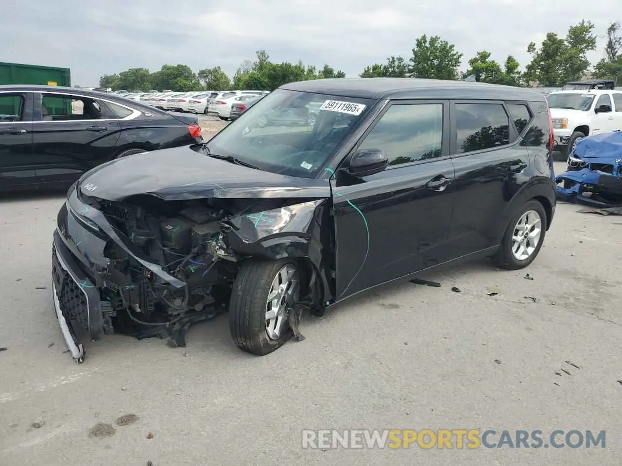 1 Photograph of a damaged car KNDJ23AU3N7161829 KIA SOUL 2022
