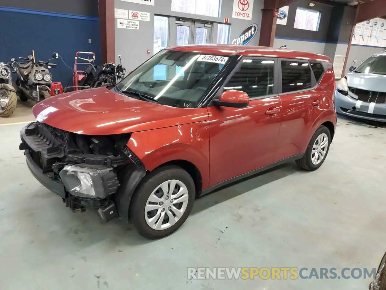 1 Photograph of a damaged car KNDJ23AU6N7837528 KIA SOUL 2022