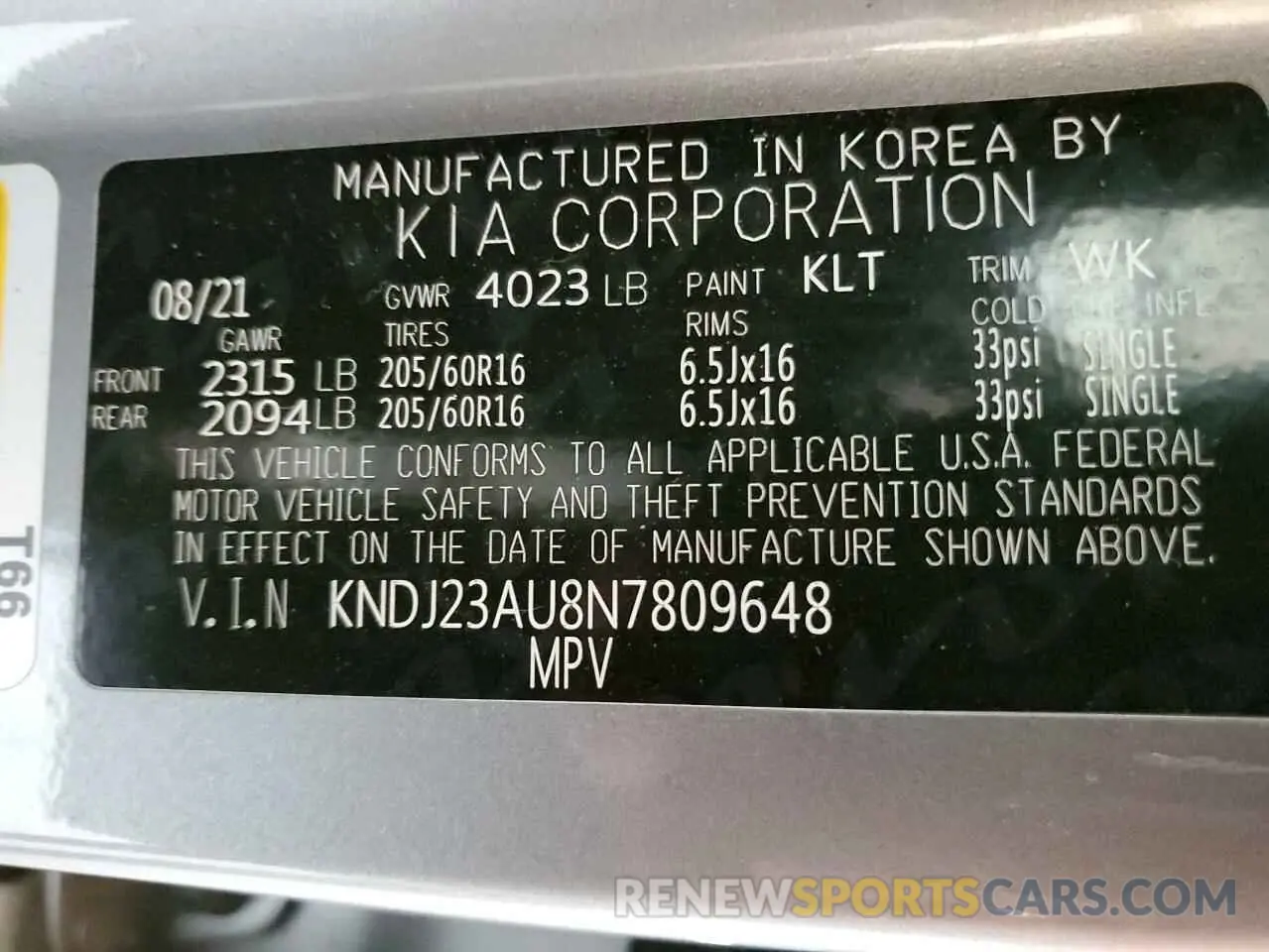 14 Фотография поврежденного автомобиля KNDJ23AU8N7809648 KIA SOUL 2022