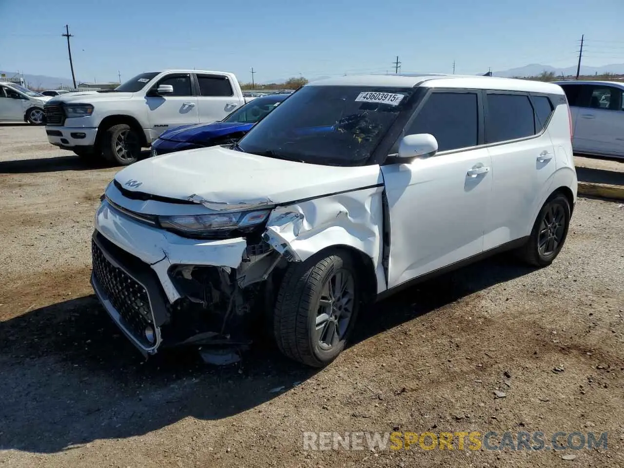 1 Photograph of a damaged car KNDJ33AU0N7822911 KIA SOUL 2022