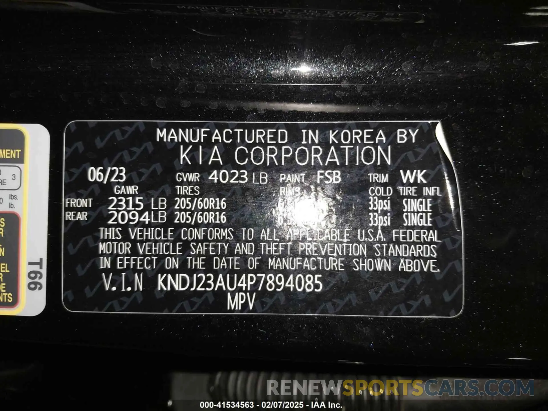 9 Photograph of a damaged car KNDJ23AU4P7894085 KIA SOUL 2023