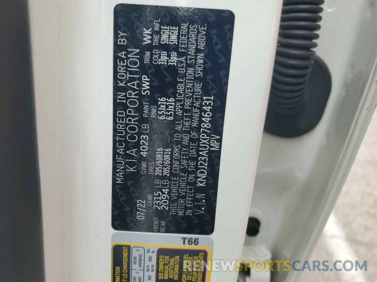 12 Фотография поврежденного автомобиля KNDJ23AUXP7846431 KIA SOUL 2023