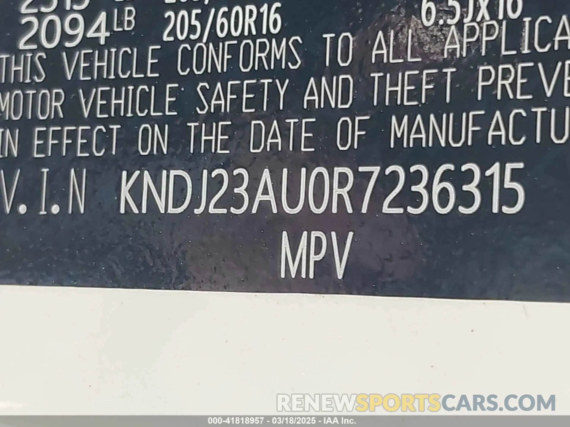 9 Photograph of a damaged car KNDJ23AU0R7236315 KIA SOUL 2024