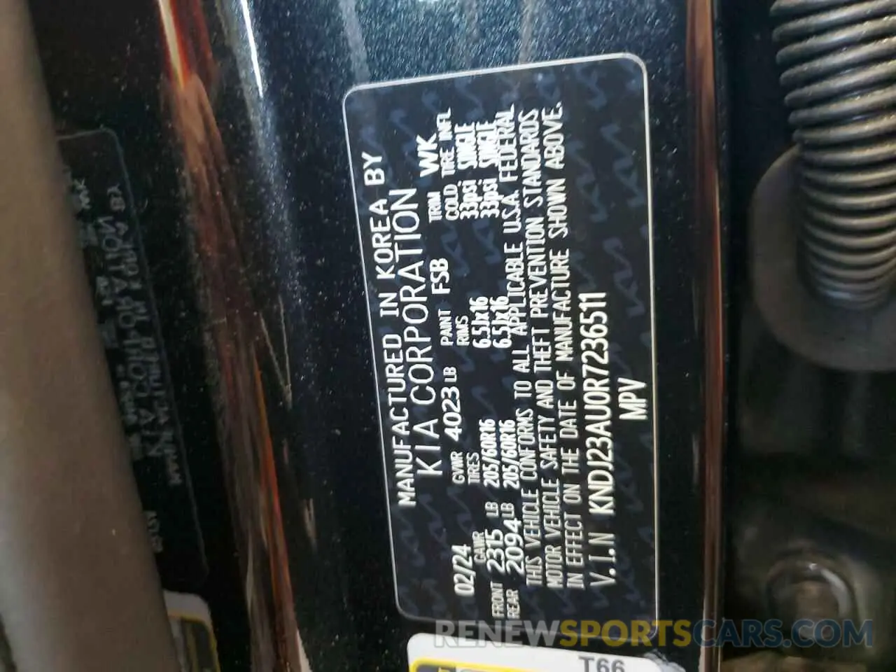 13 Photograph of a damaged car KNDJ23AU0R7236511 KIA SOUL 2024