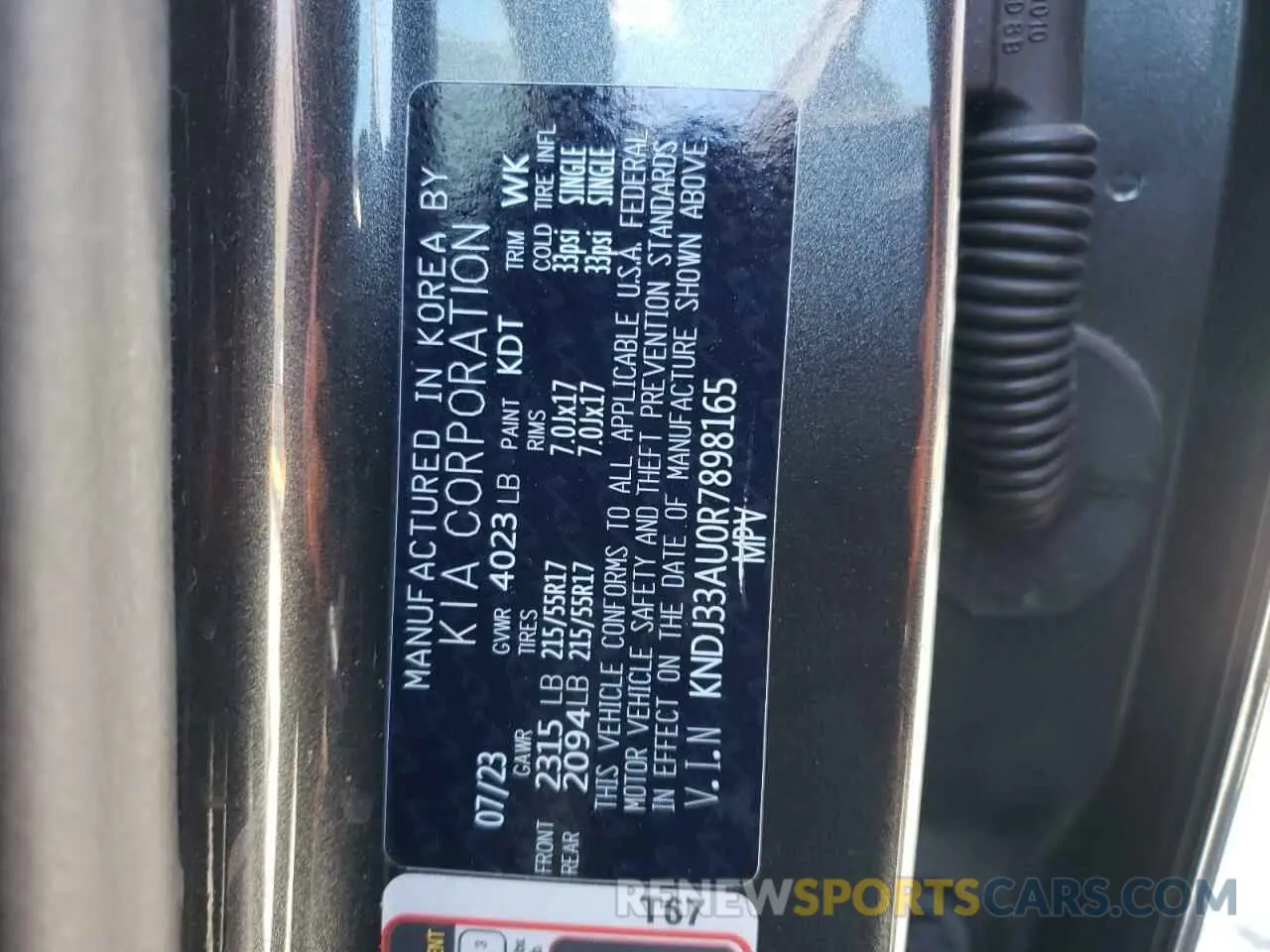 14 Photograph of a damaged car KNDJ33AU0R7898165 KIA SOUL 2024