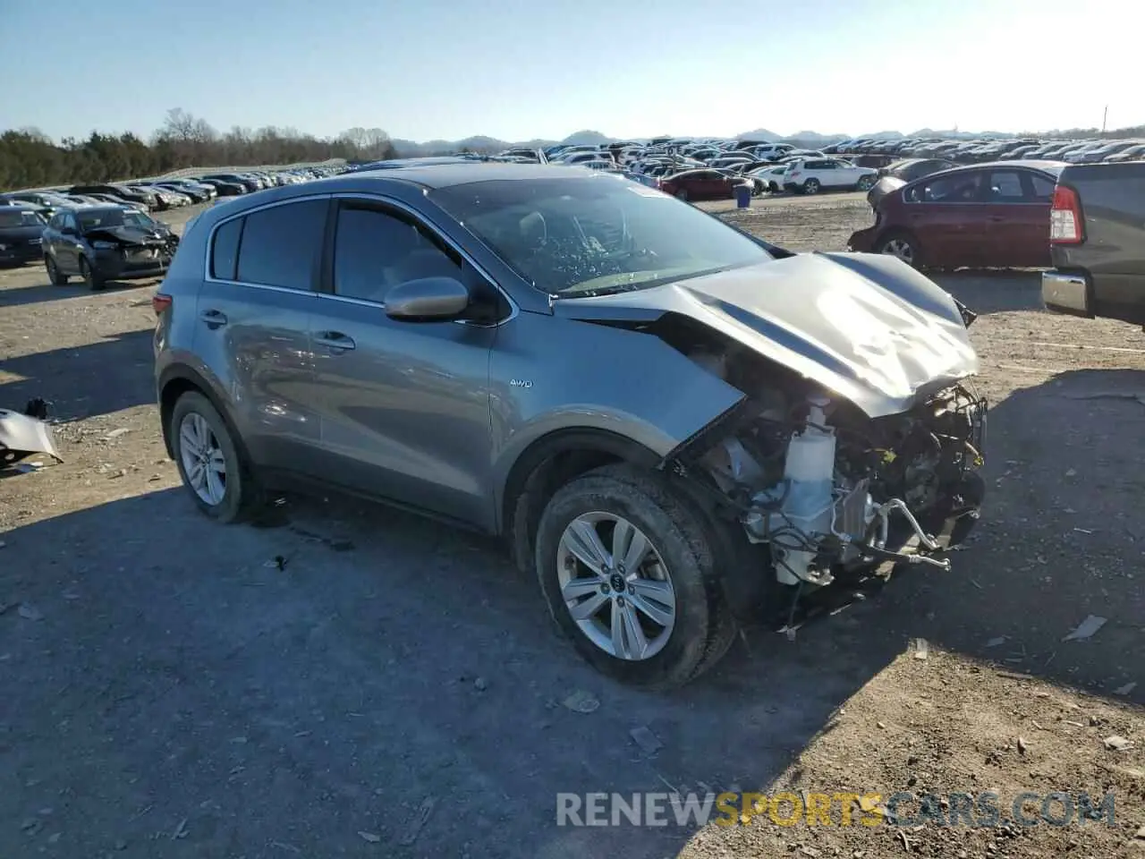 4 Фотография поврежденного автомобиля KNDPMCAC1K7564599 KIA SPORTAGE 2019