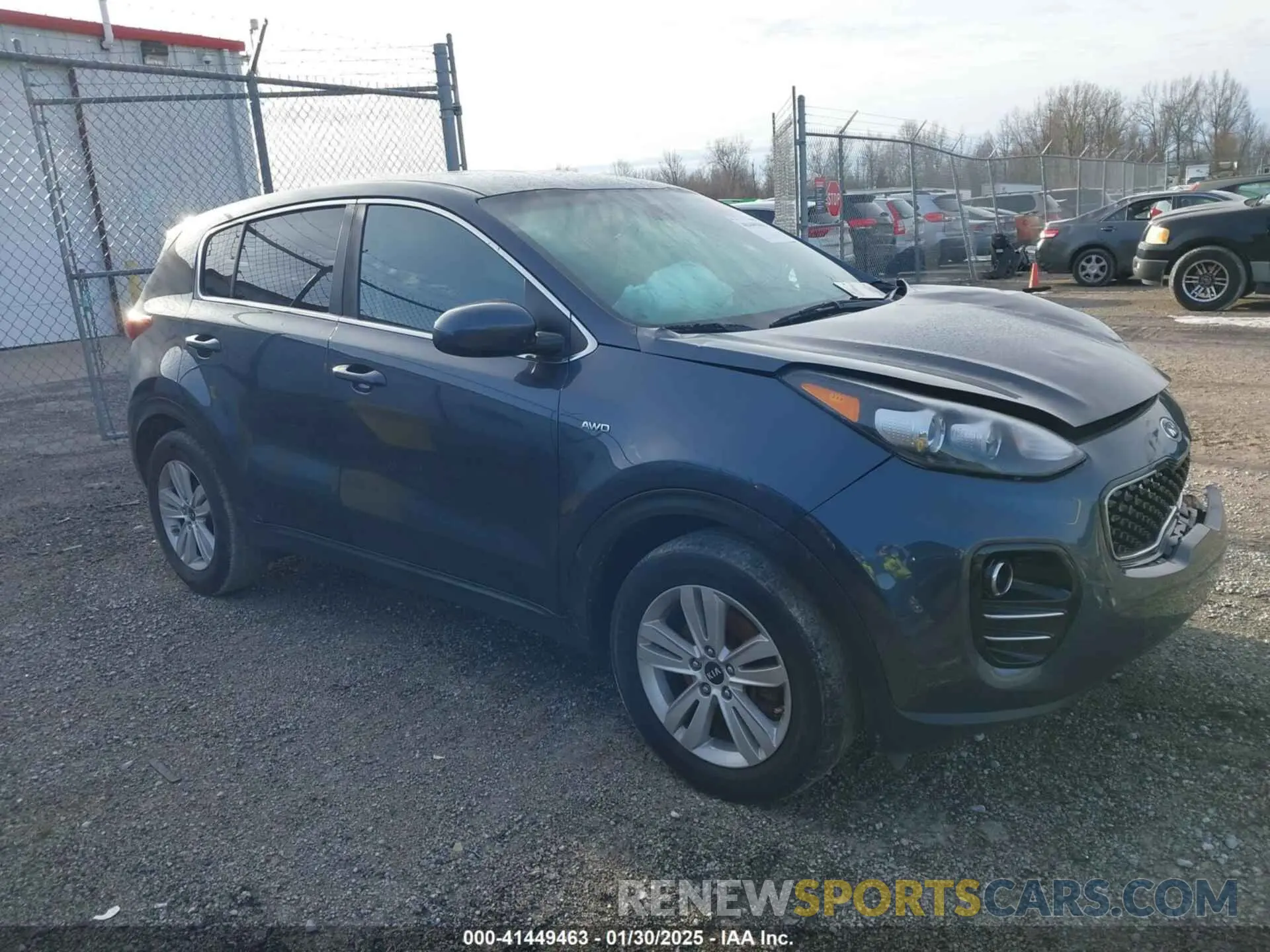 1 Фотография поврежденного автомобиля KNDPMCAC2K7562229 KIA SPORTAGE 2019