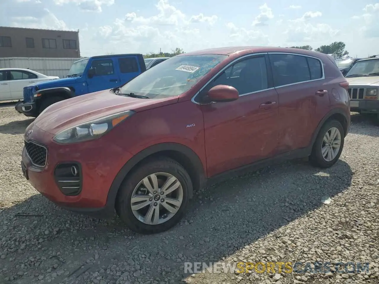 1 Фотография поврежденного автомобиля KNDPMCACXK7560860 KIA SPORTAGE 2019