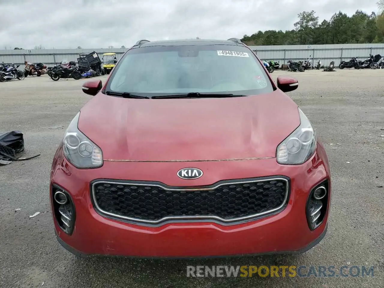 5 Photograph of a damaged car KNDPNCAC7K7510656 KIA SPORTAGE 2019