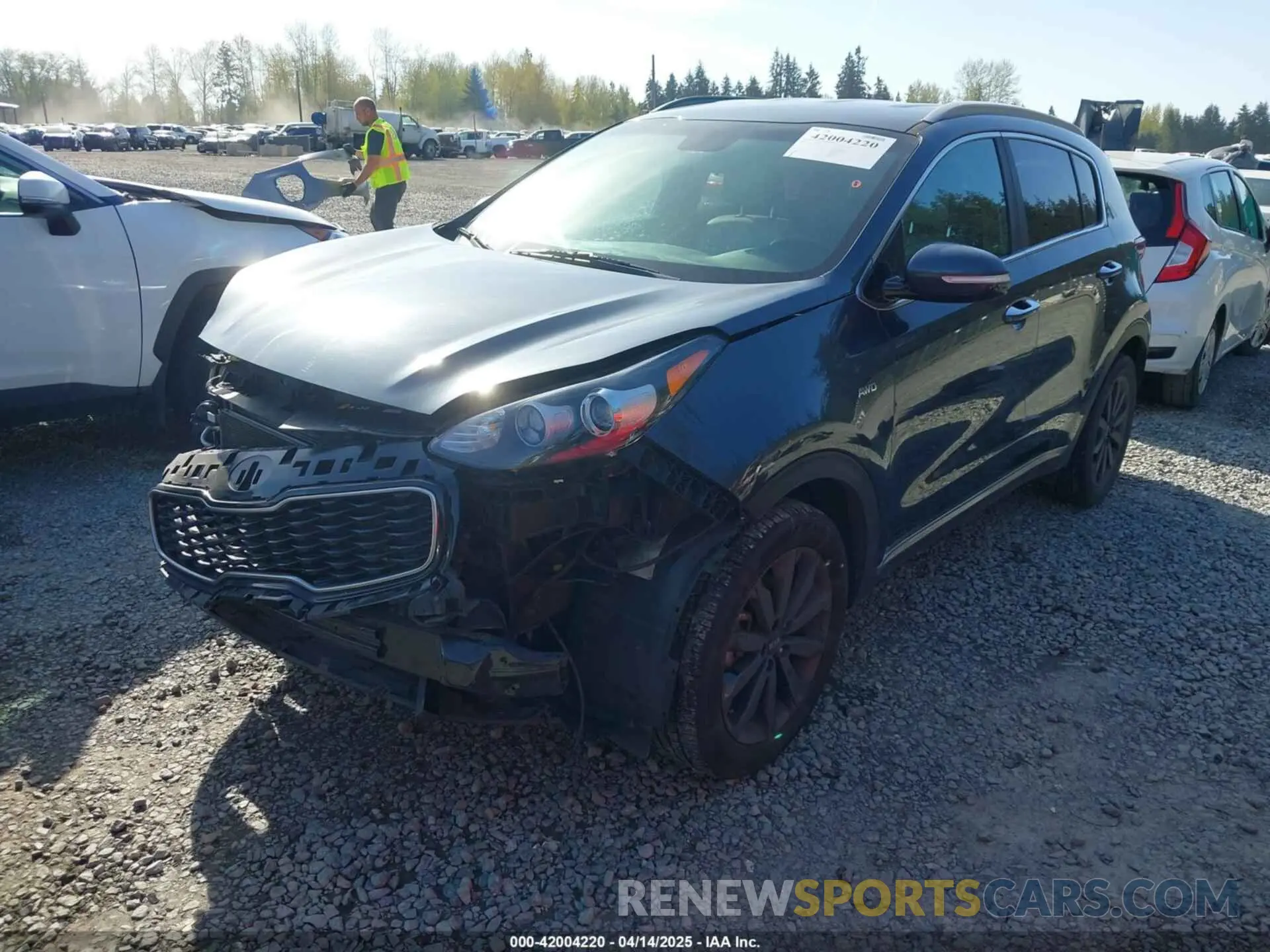 2 Photograph of a damaged car KNDPNCAC7K7615908 KIA SPORTAGE 2019