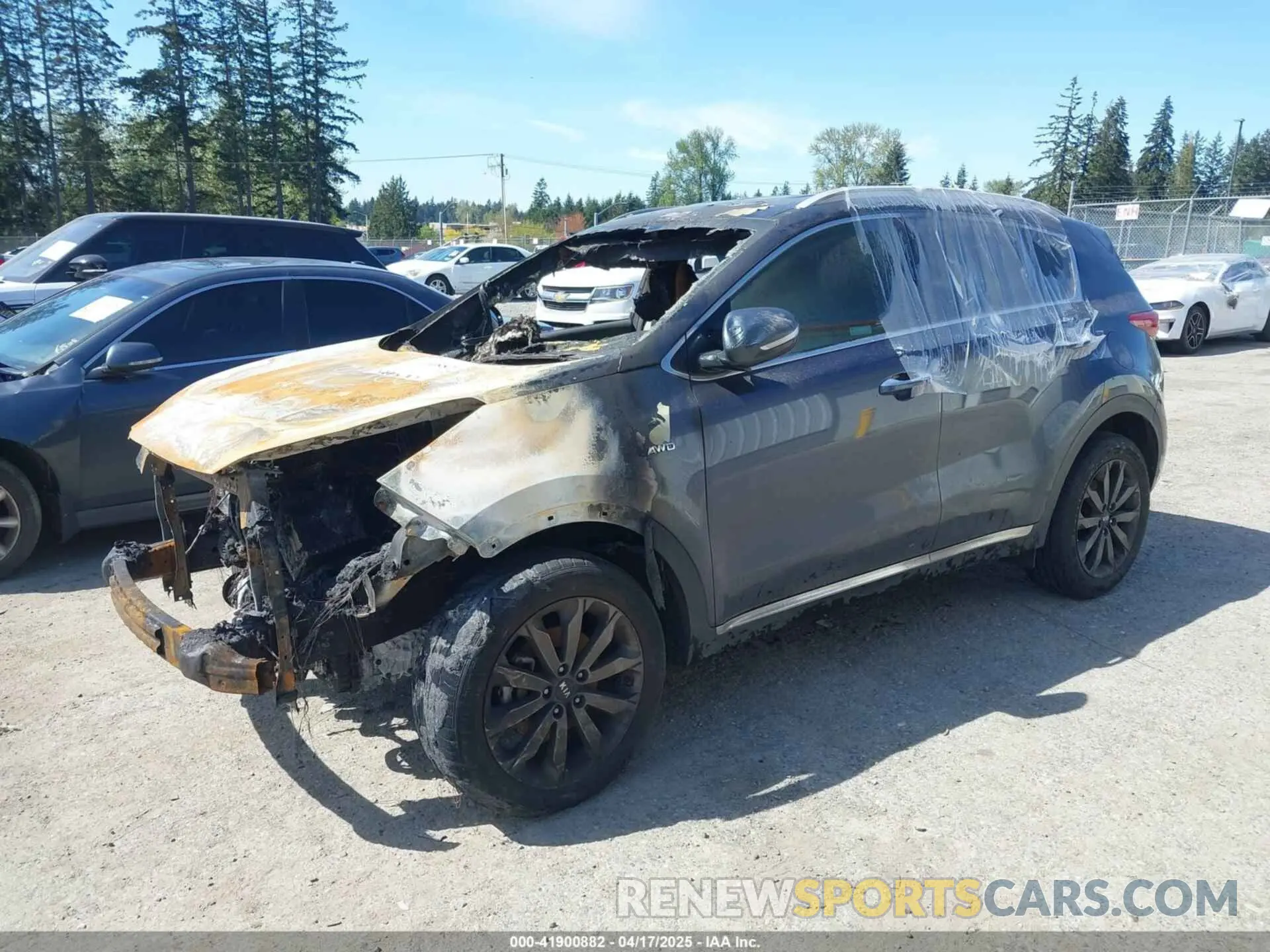 2 Фотография поврежденного автомобиля KNDPNCAC8K7539776 KIA SPORTAGE 2019