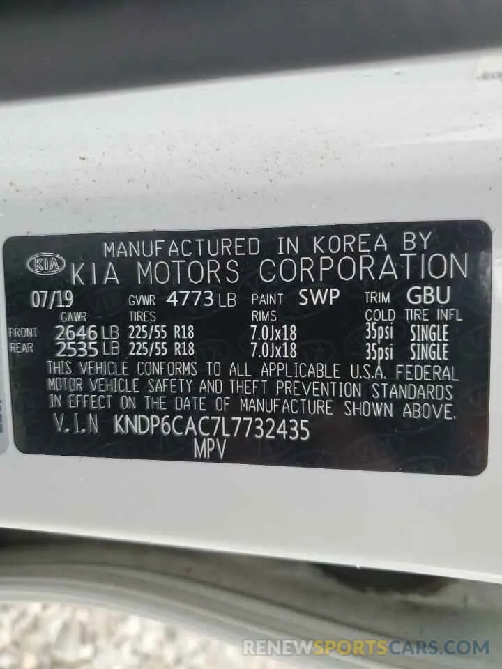 14 Photograph of a damaged car KNDP6CAC7L7732435 KIA SPORTAGE 2020