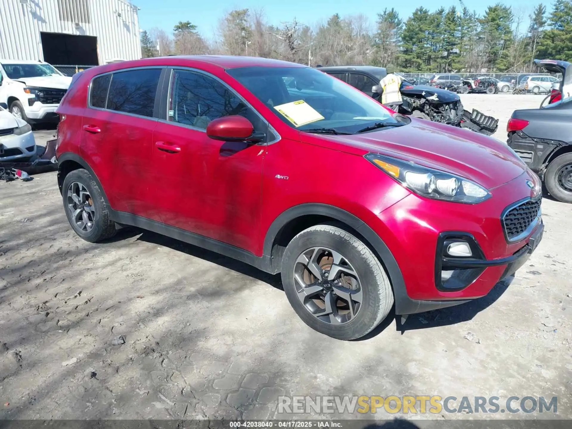 1 Photograph of a damaged car KNDPMCAC4L7667162 KIA SPORTAGE 2020