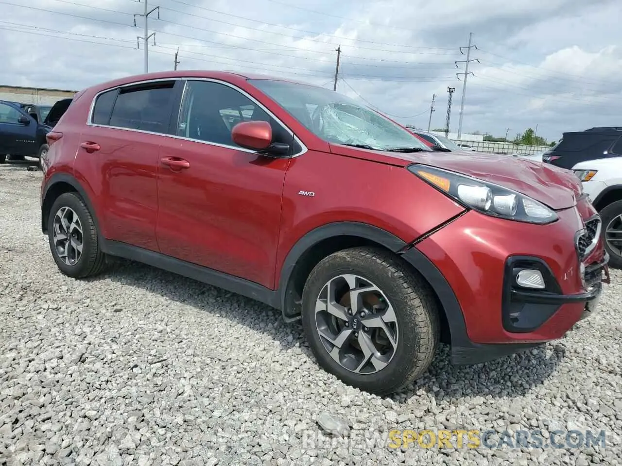 4 Фотография поврежденного автомобиля KNDPMCAC7L7837384 KIA SPORTAGE 2020