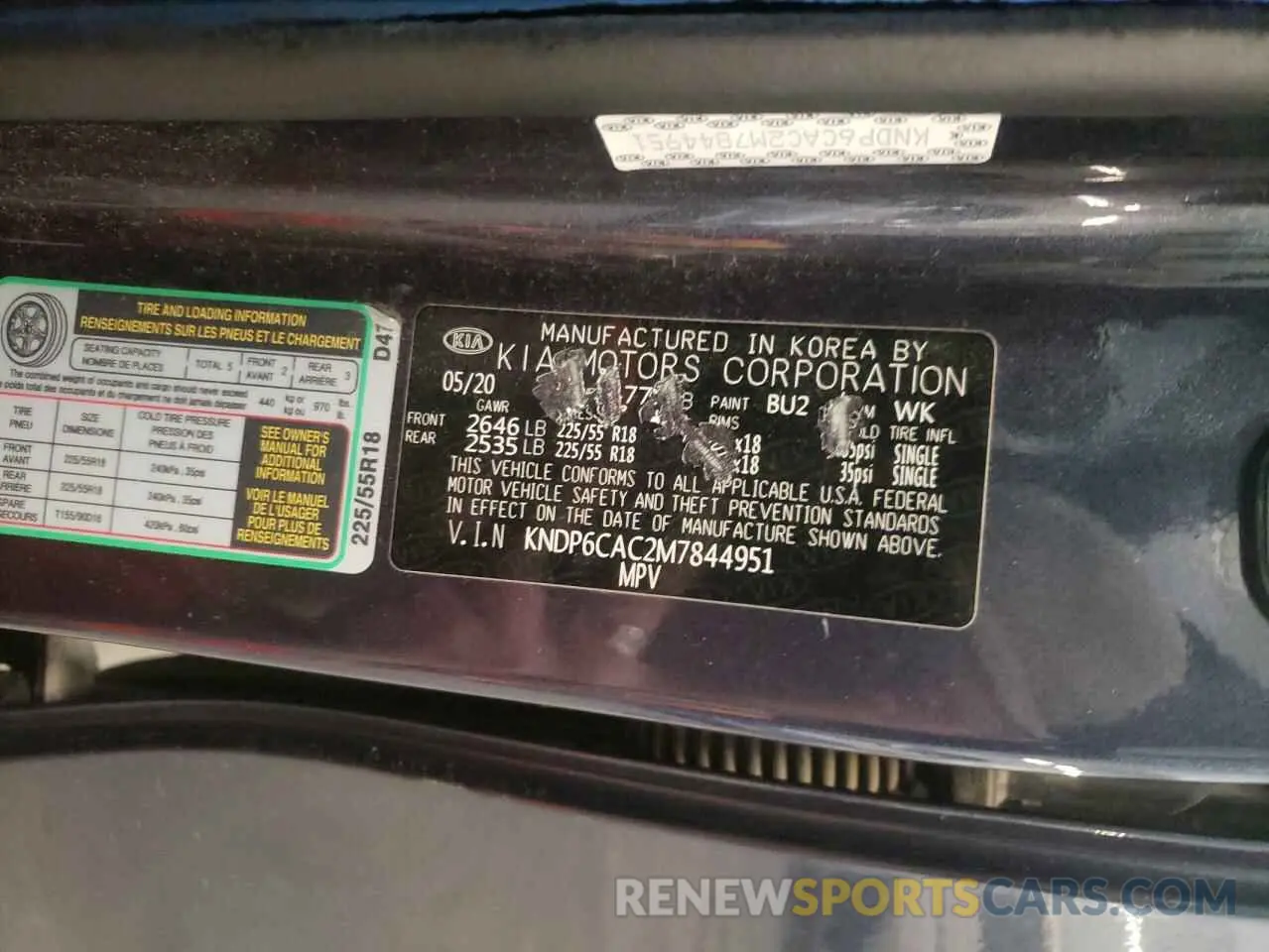 13 Photograph of a damaged car KNDP6CAC2M7844951 KIA SPORTAGE 2021