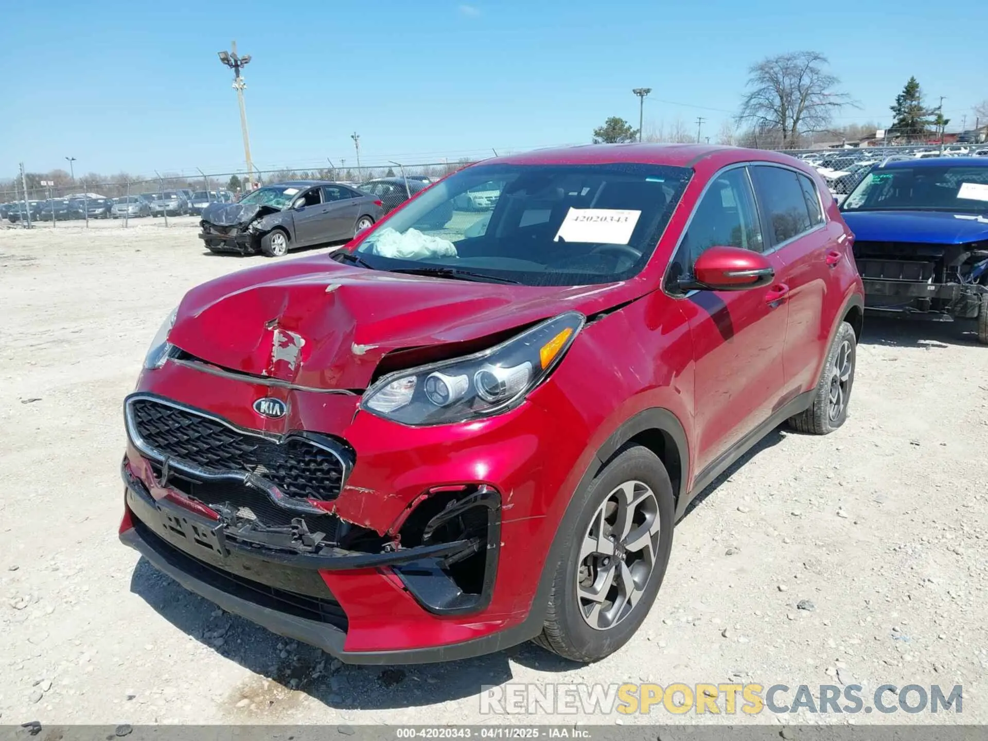 2 Photograph of a damaged car KNDPM3AC2M7861514 KIA SPORTAGE 2021