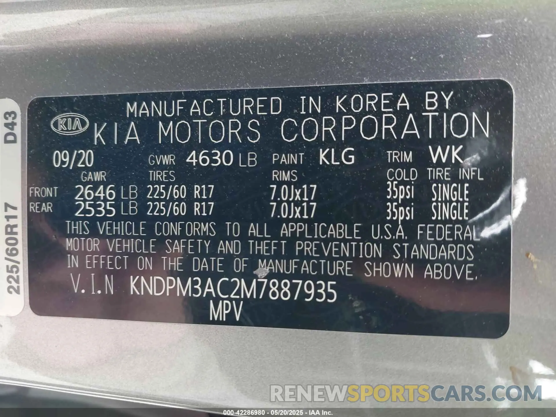 9 Photograph of a damaged car KNDPM3AC2M7887935 KIA SPORTAGE 2021