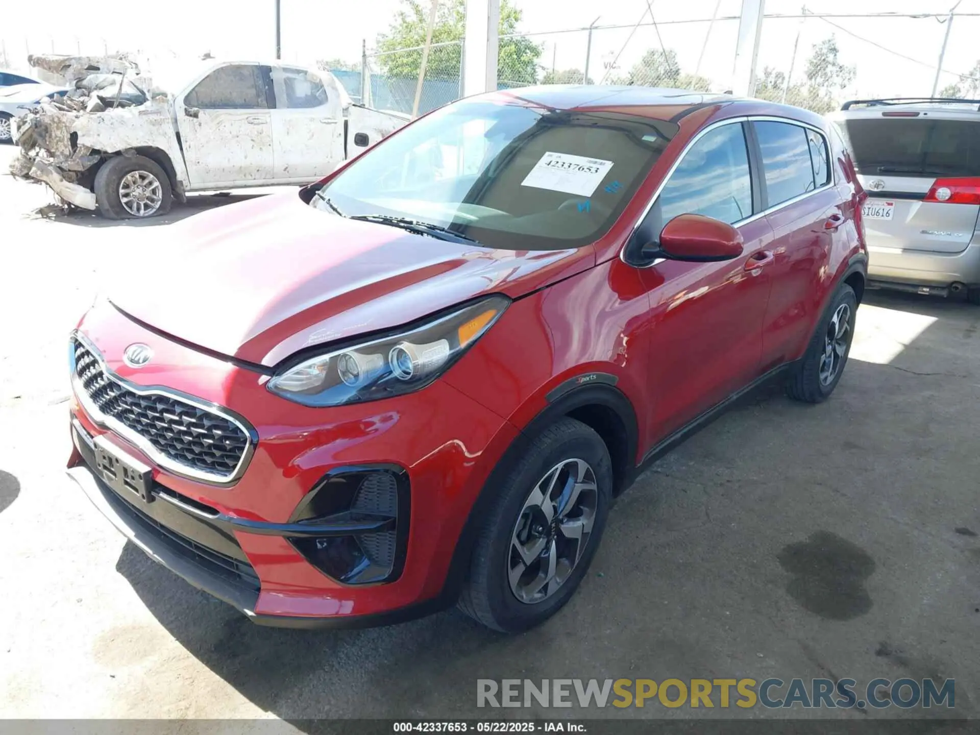 2 Фотография поврежденного автомобиля KNDPM3AC3M7843829 KIA SPORTAGE 2021
