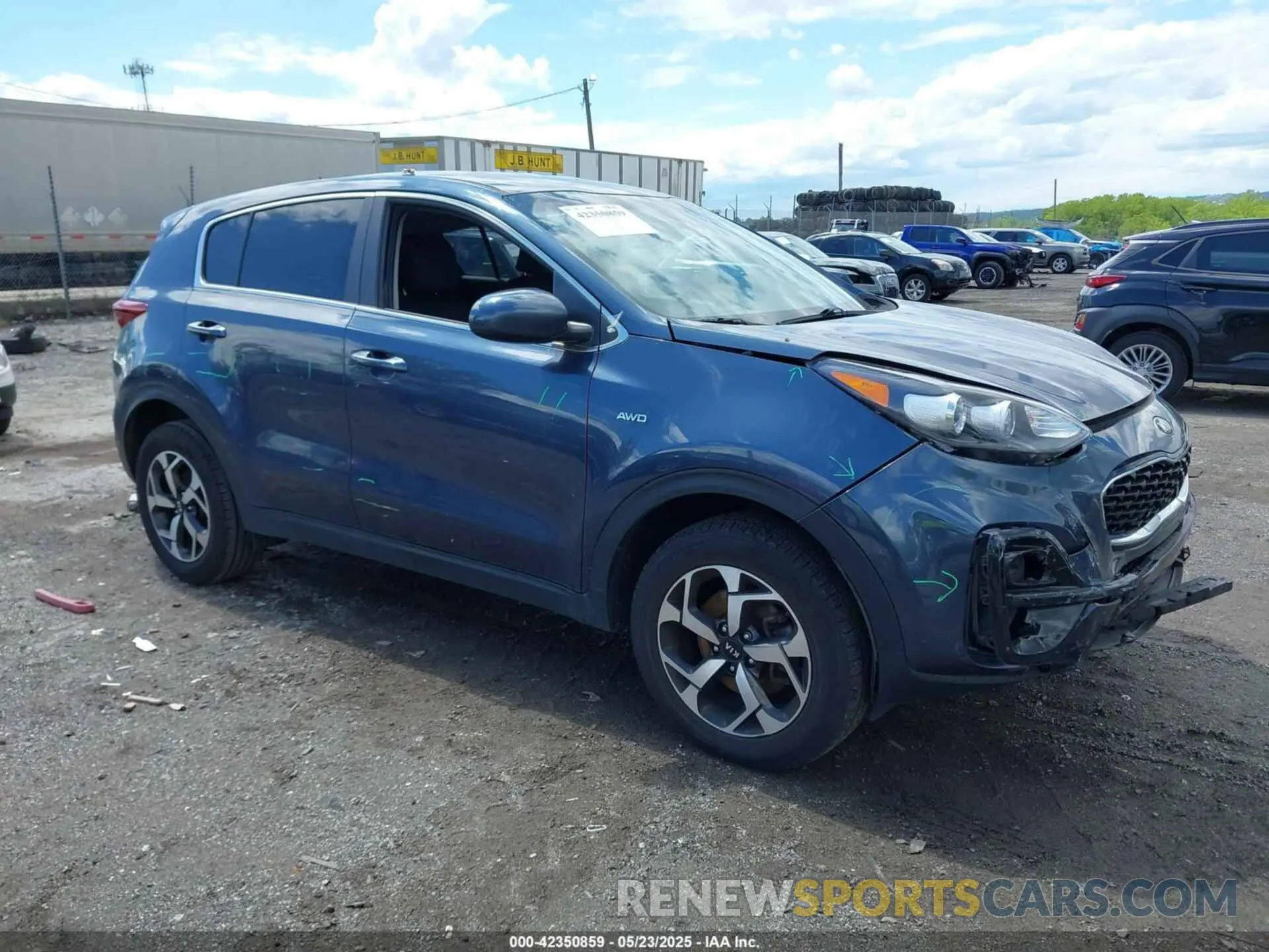 1 Photograph of a damaged car KNDPMCAC2M7852098 KIA SPORTAGE 2021